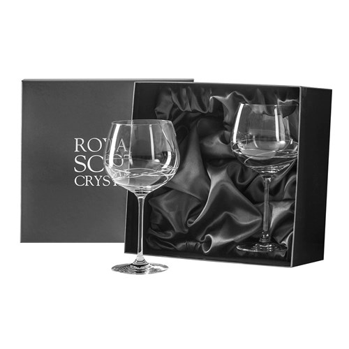 Skye 2 Gin and Tonic (GAndT) Copa Glasses 210mm (Presentation Boxed) Royal Scot Crystal